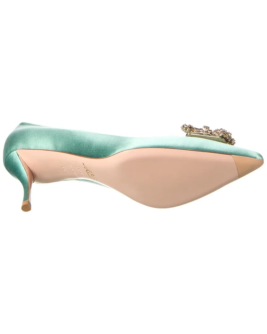 Roger Vivier Embellished Satin Pump