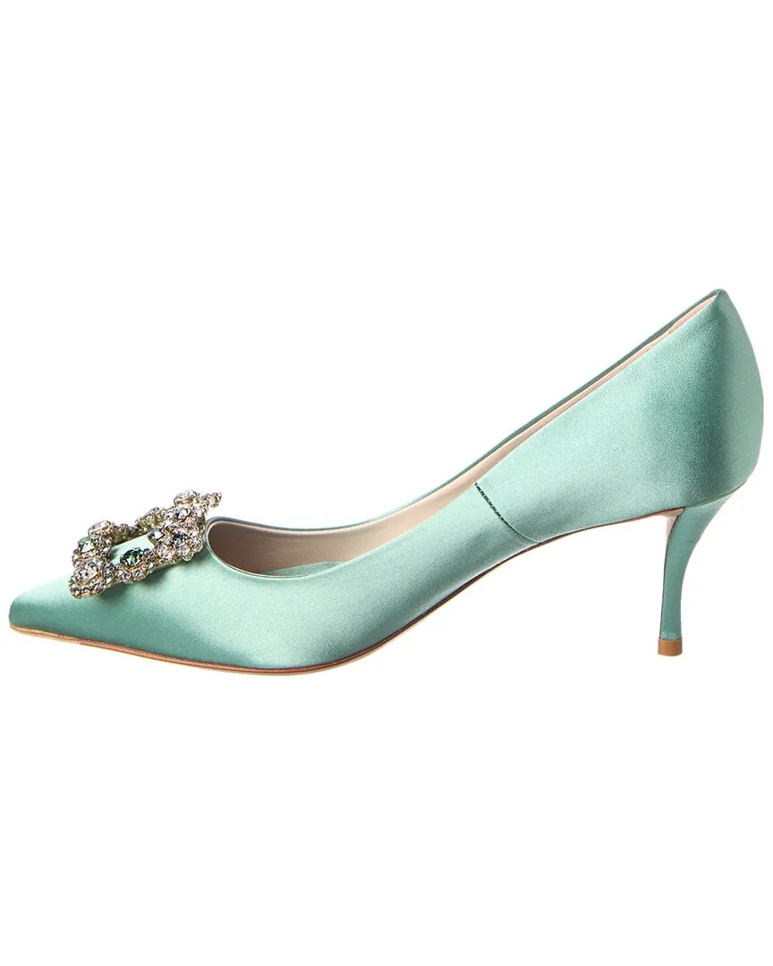 Roger Vivier Embellished Satin Pump