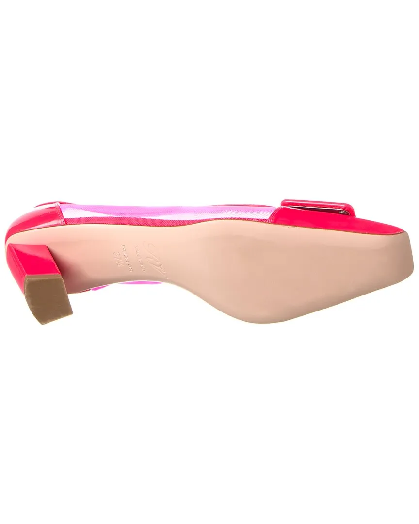 Roger Vivier Mesh & Leather Pump