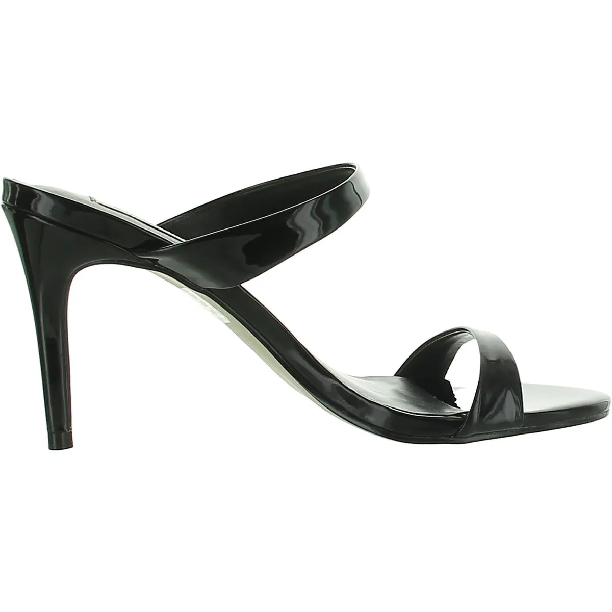 Rosalina Womens Patent Slip On Mules