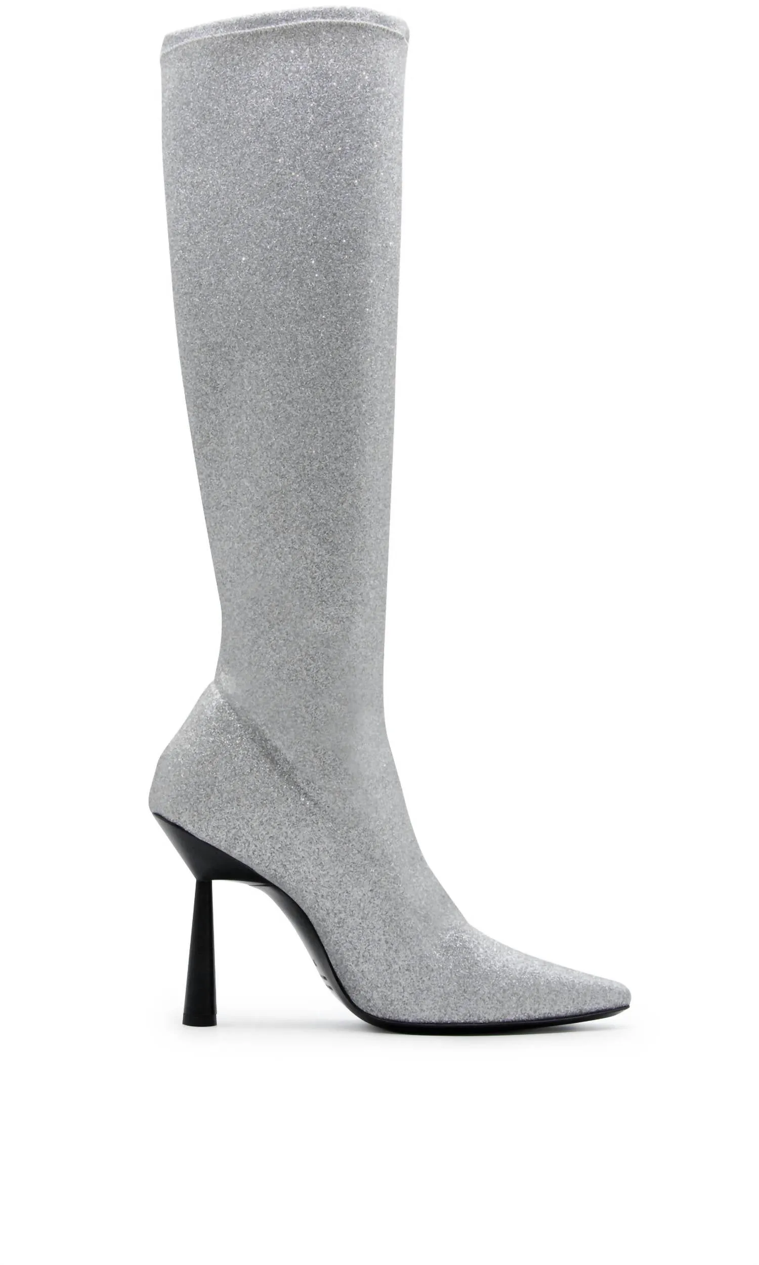 Rosie 8 Boots In Silver Glitter