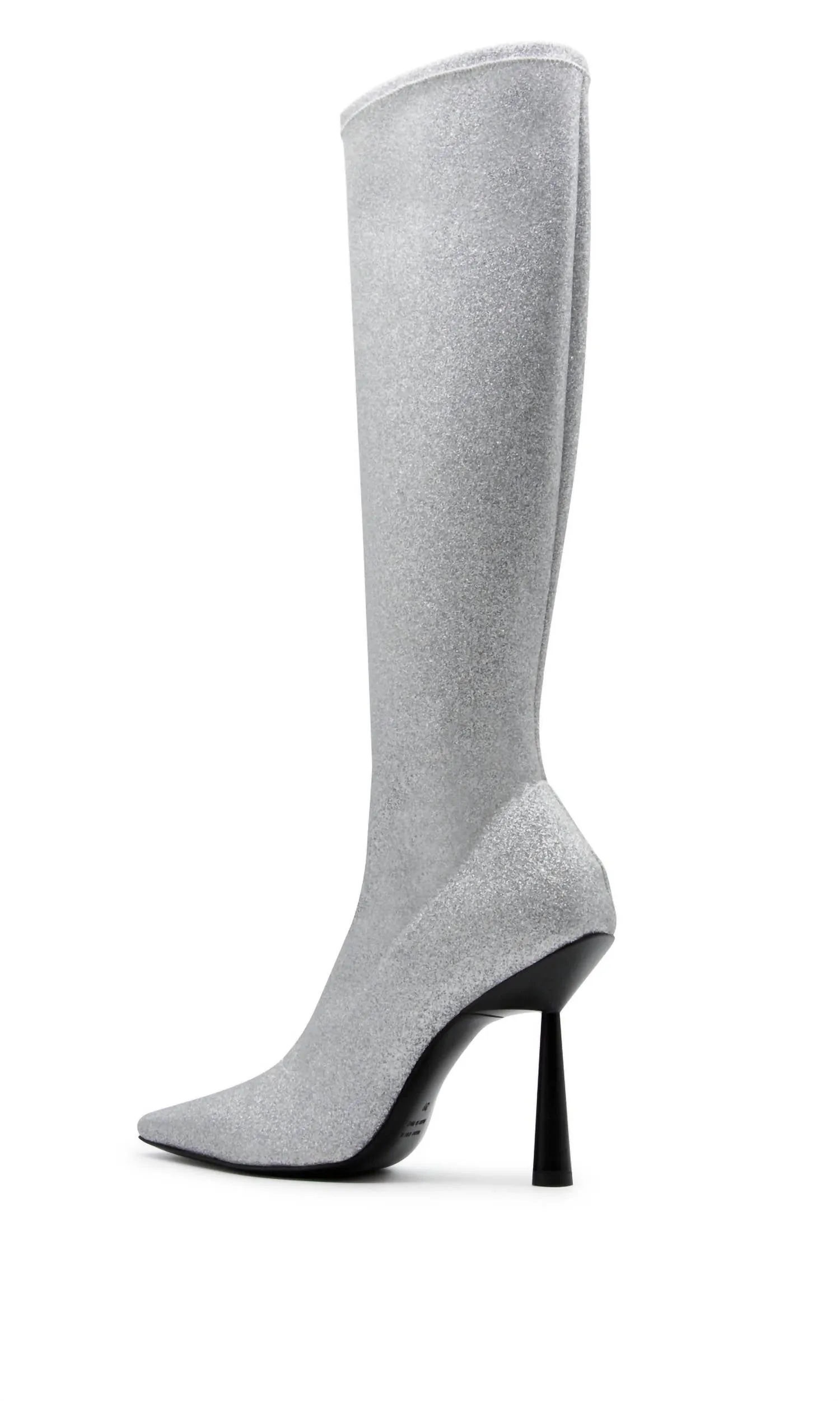 Rosie 8 Boots In Silver Glitter