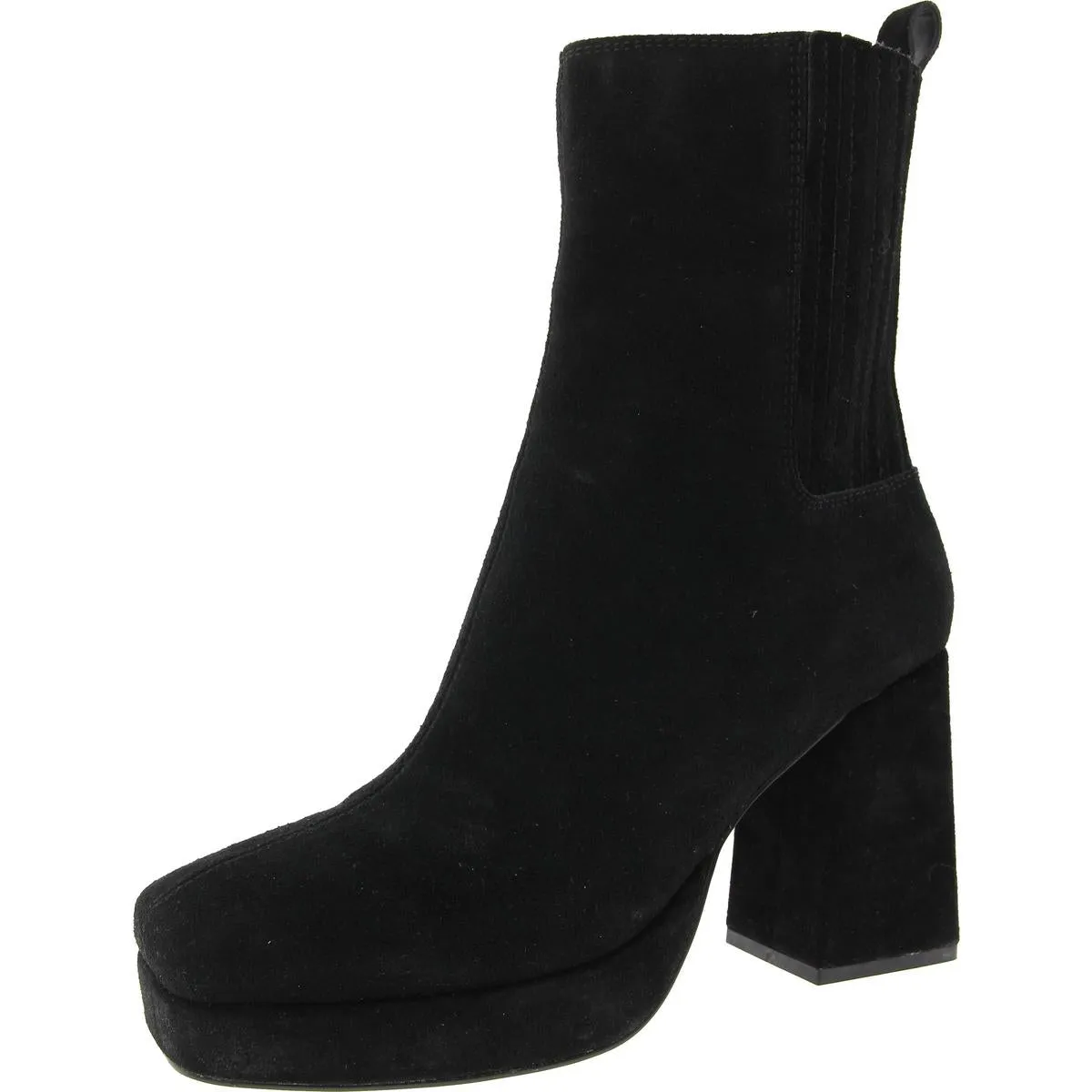 Rozalie Womens Zipper Suede Mid-Calf Boots