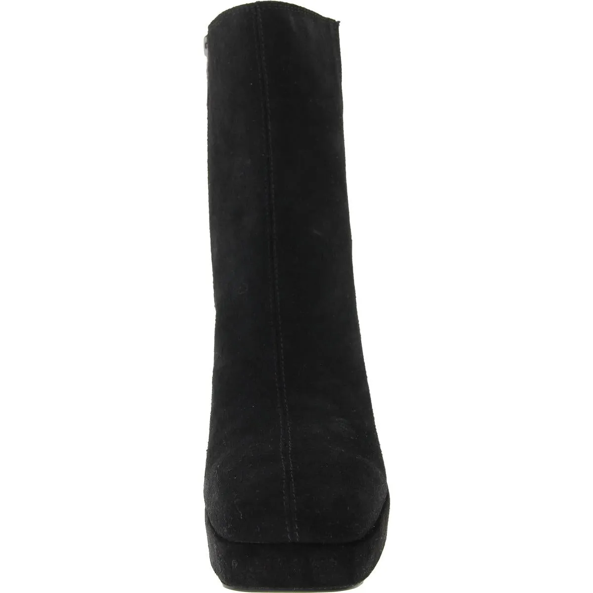 Rozalie Womens Zipper Suede Mid-Calf Boots