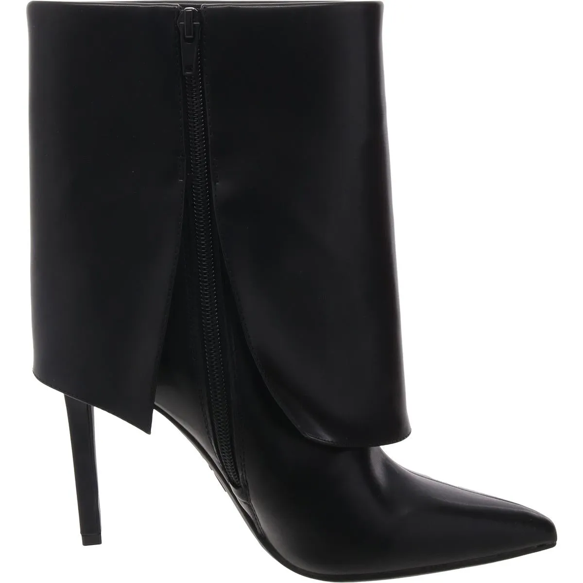 SABEEL Womens Fold-Over Manmade Ankle Boots