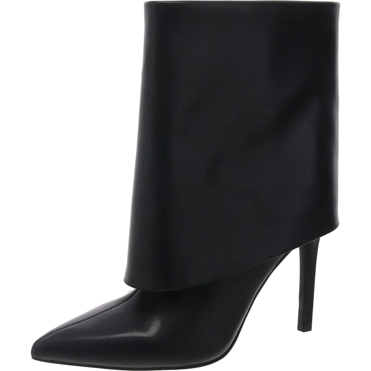 SABEEL Womens Fold-Over Manmade Ankle Boots