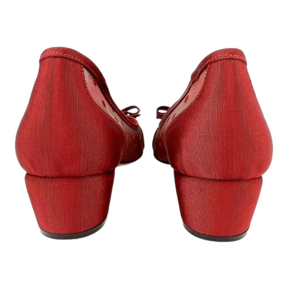 SALVATORE FERRAGAMO Vara Dots Women's 724111 Red Pumps