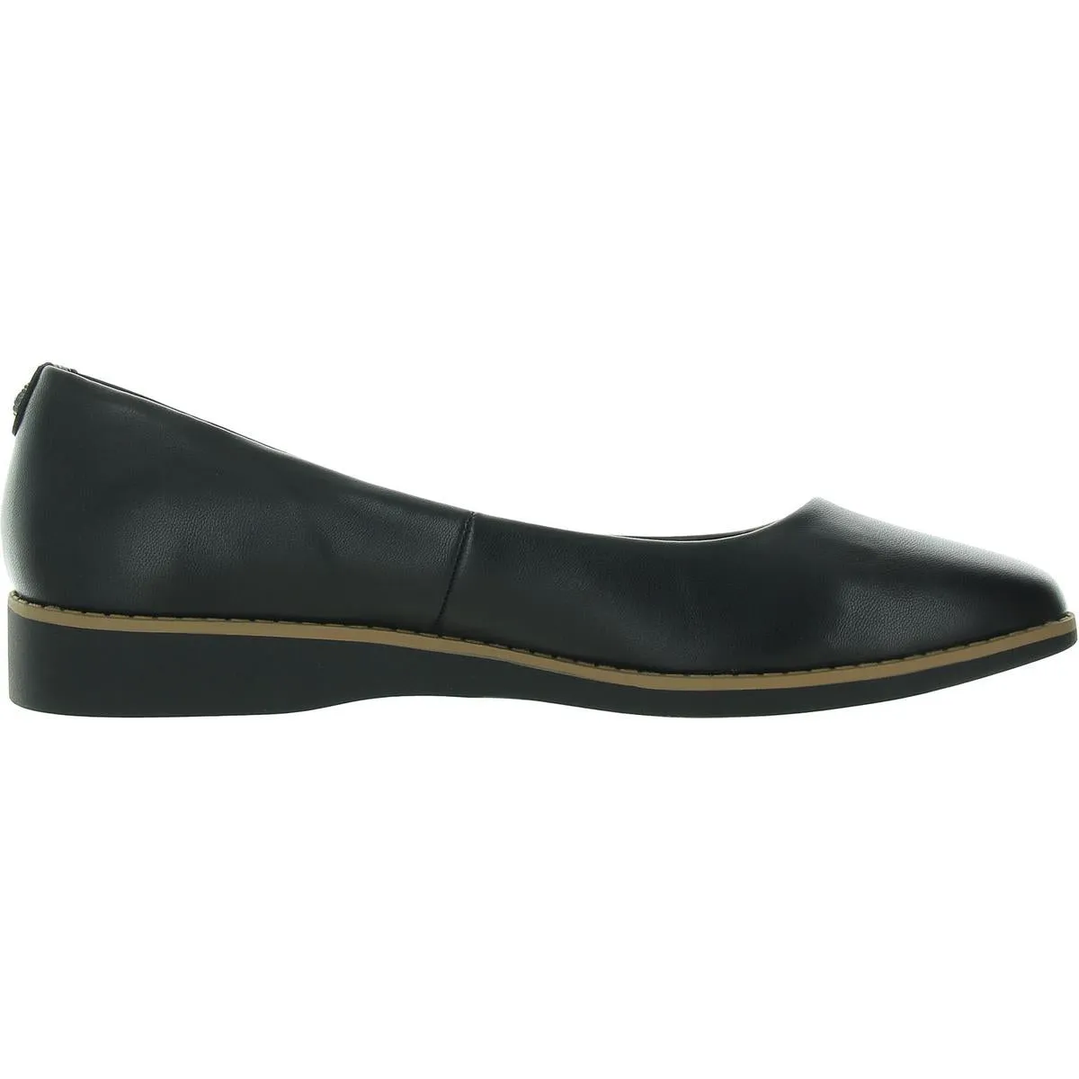 Samantha Womens Padded Insole Faux Leather Wedge Heels