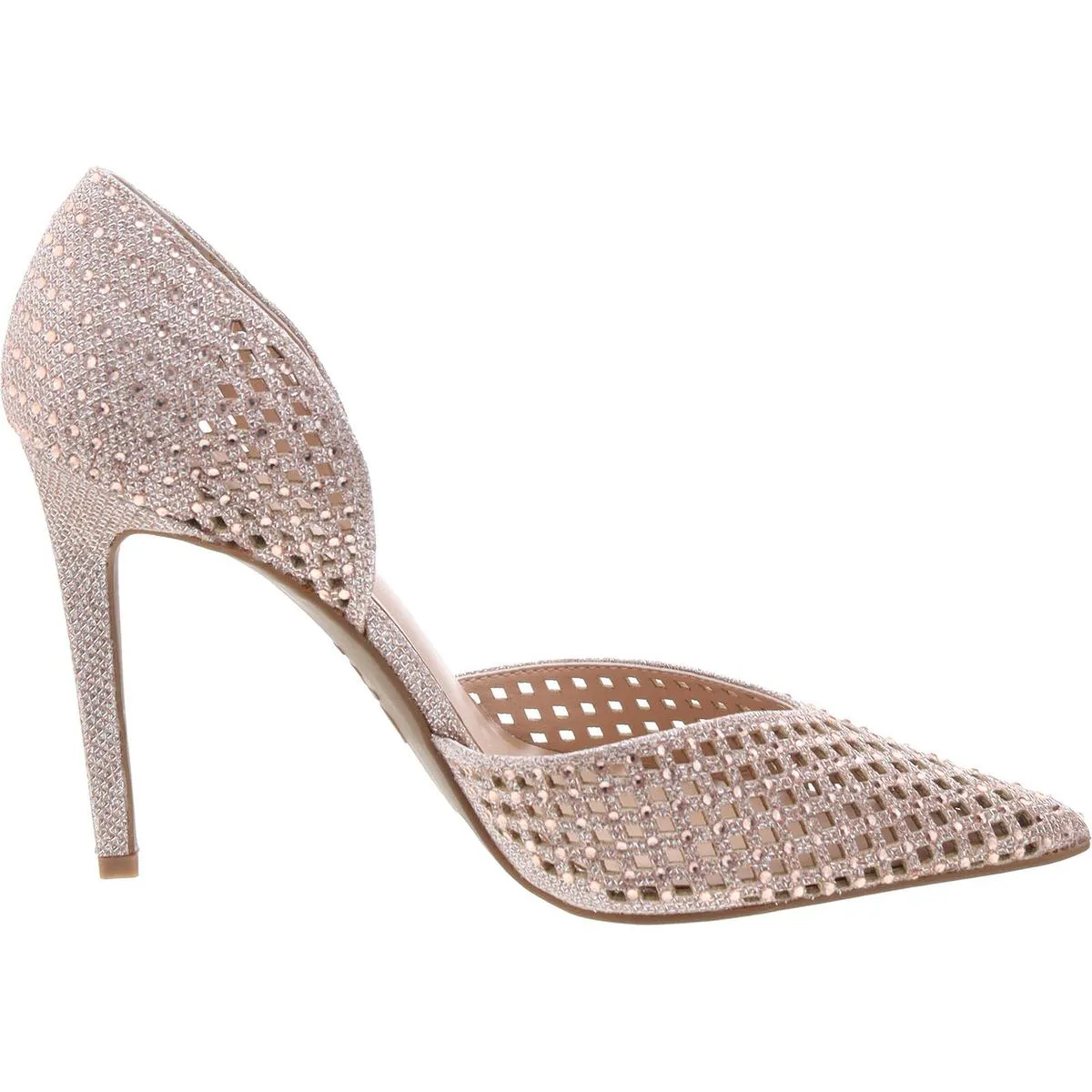 Sandreea Womens Glitter Pointed Toe D'Orsay Heels