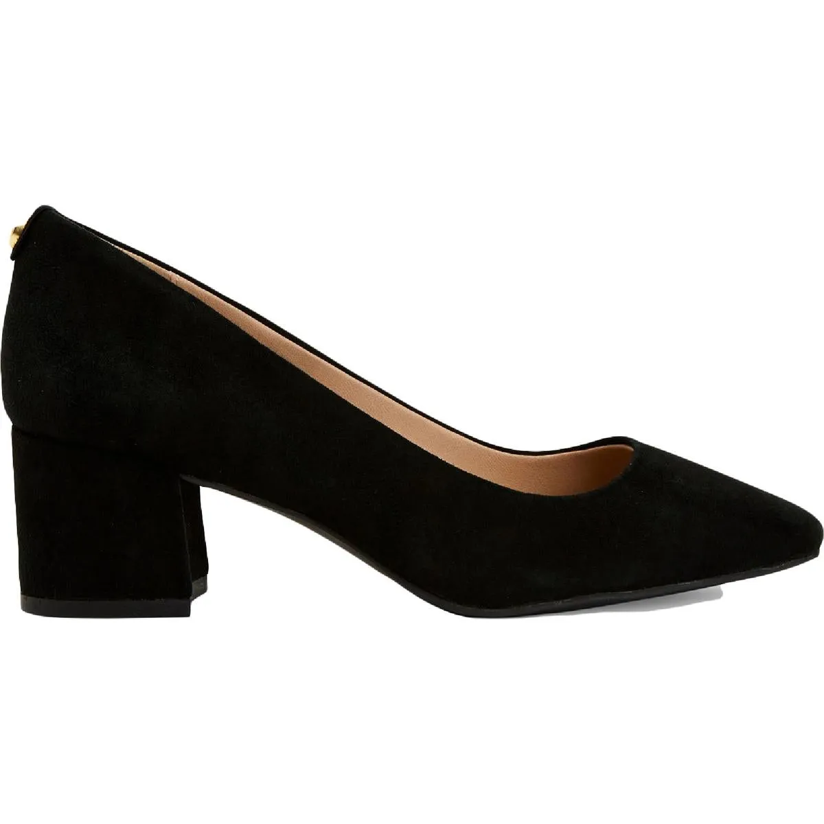 Saraa2 Womens Faux-Leather Slip-On Block Heels