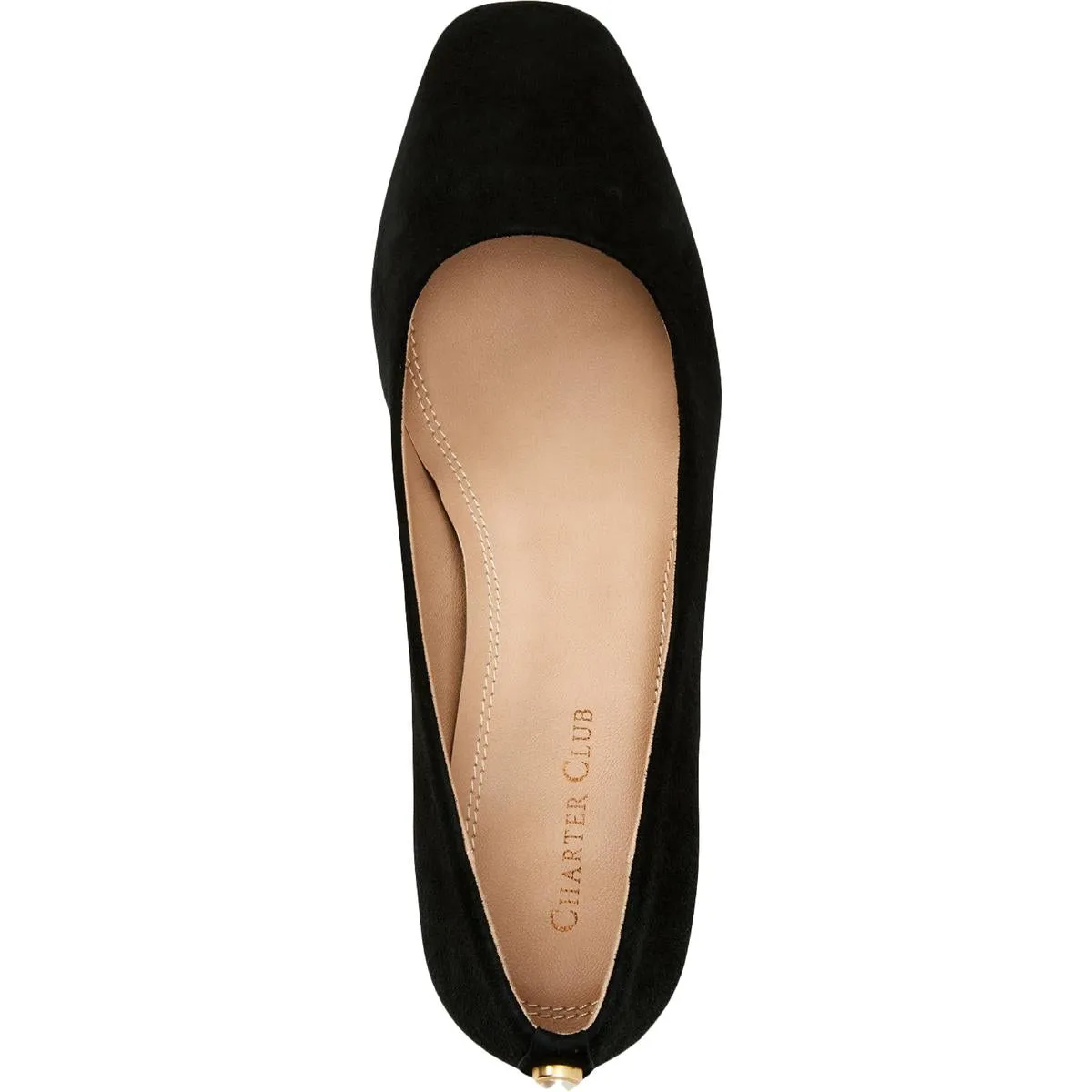 Saraa2 Womens Faux-Leather Slip-On Block Heels