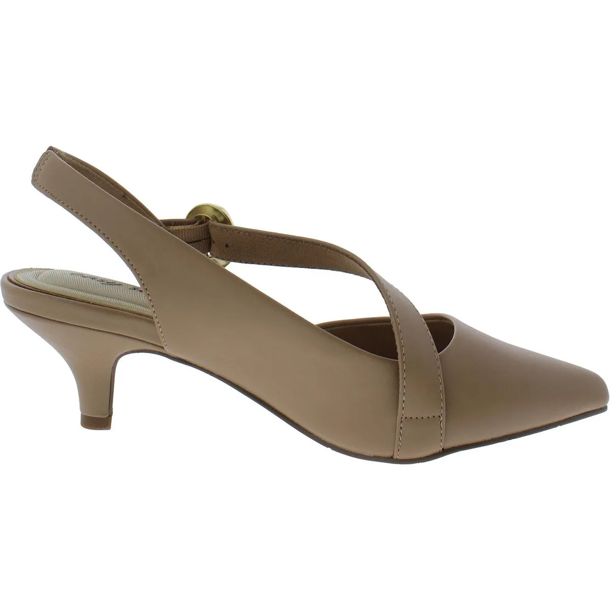 Sarita Womens Pointed Toe Ankle Strap Slingback Heels