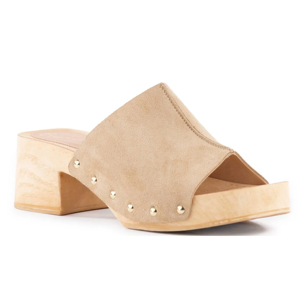 Scene Womens Studded Suede Block Heels