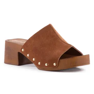 Scene Womens Studded Suede Block Heels