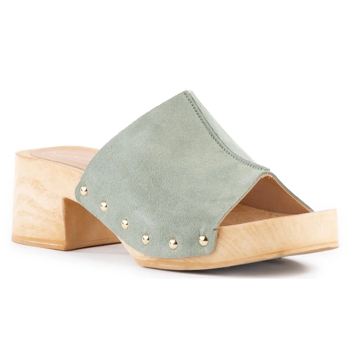 Scene Womens Studded Suede Block Heels