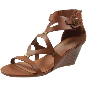 Sees Womens Buckle Man Made Wedge Heels