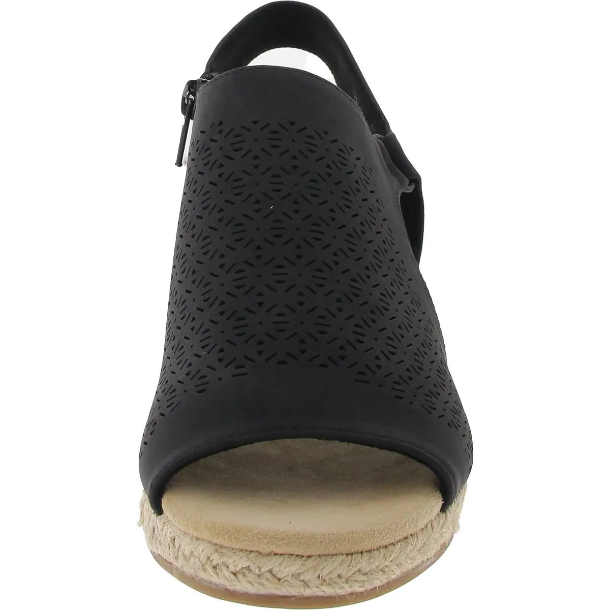 SERENA Womens Laser Cut Man Made Wedge Heels