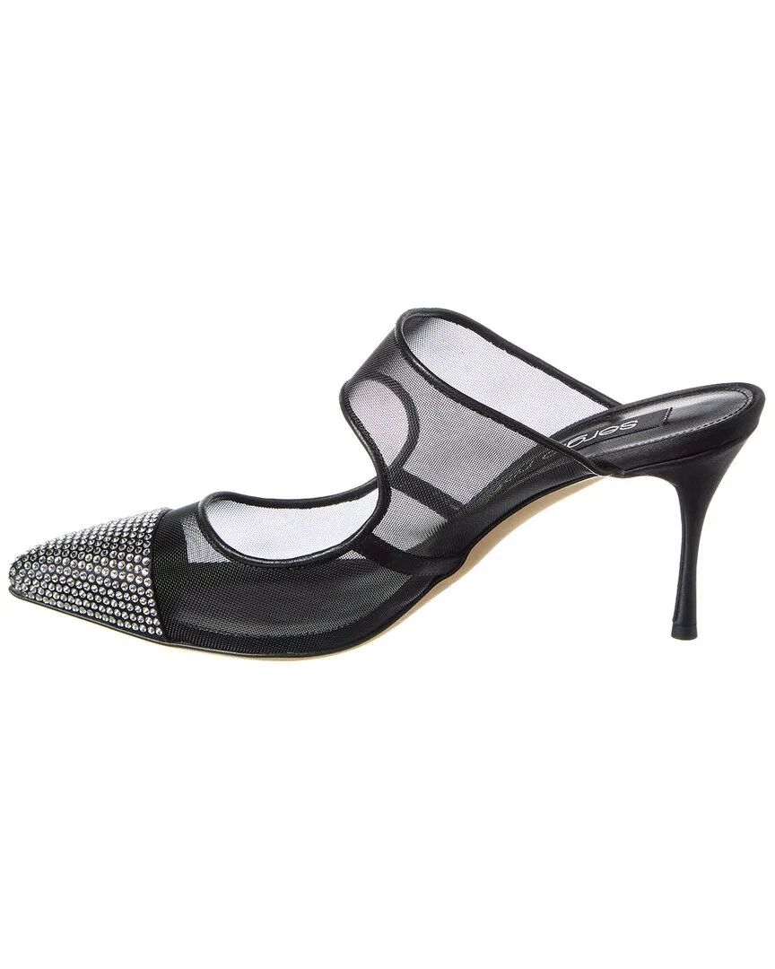 Sergio Rossi Satin & Mesh Pump