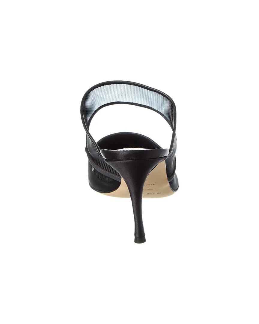 Sergio Rossi Satin & Mesh Pump