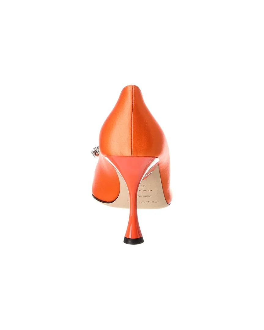 Sergio Rossi SR Twenty Buckle Satin Pump