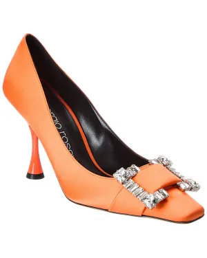 Sergio Rossi SR Twenty Buckle Satin Pump