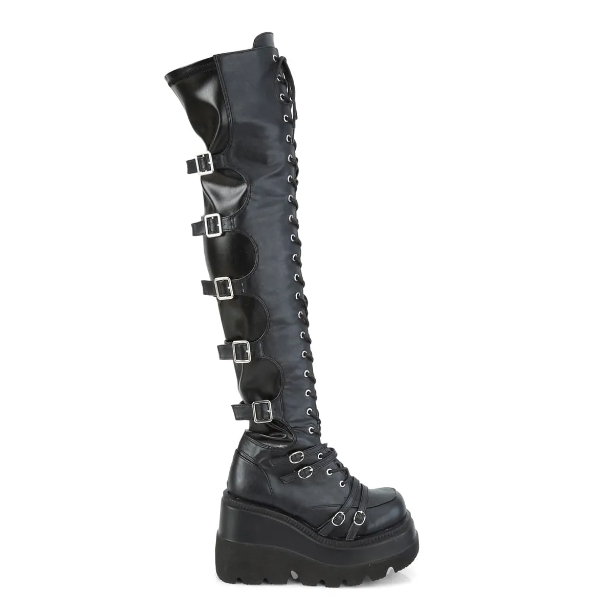 SHAKER-350 Black Veagn Leather-Stretch