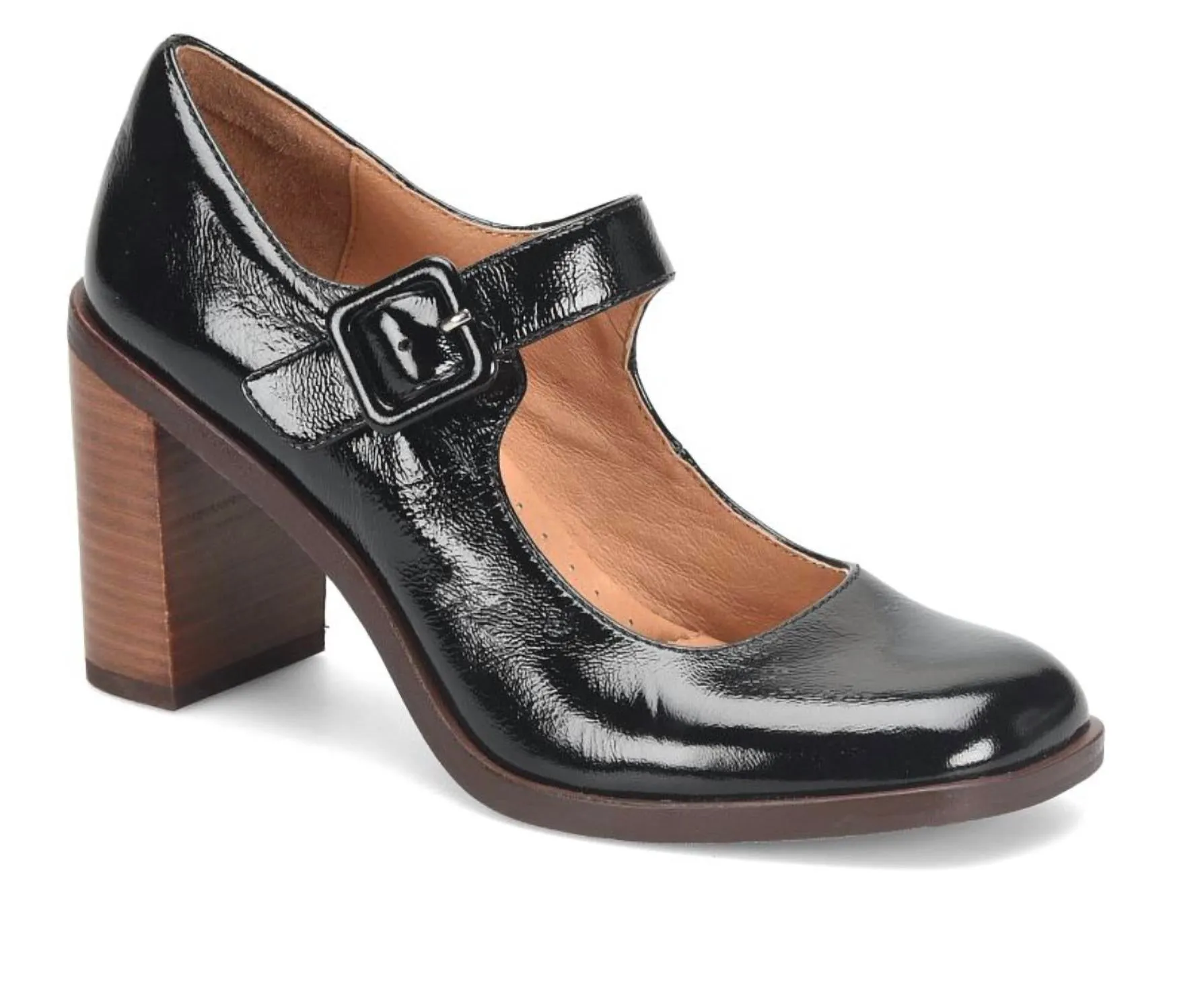 Shauna Maryjane Heel In Black Patent