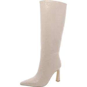 Shayna Womens Patent Pointed Toe Knee-High Boots