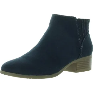 SHEA Womens Two Tone Manmade Ankle Boots