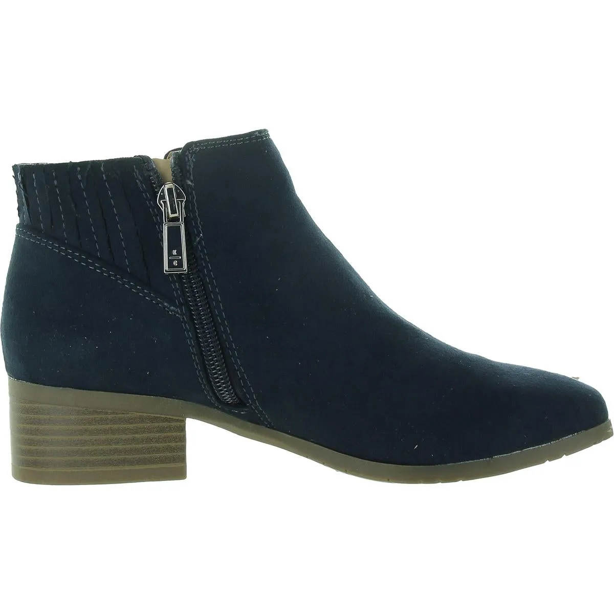 SHEA Womens Two Tone Manmade Ankle Boots
