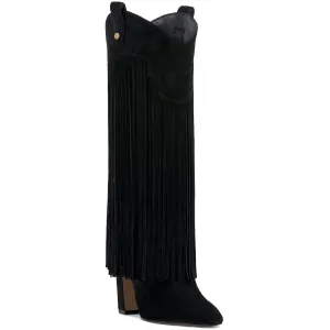 Shela 4 Womens Wide Calf Leather Mid-Calf Boots