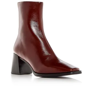SHERPAL2 Womens Zipper Leather Ankle Boots