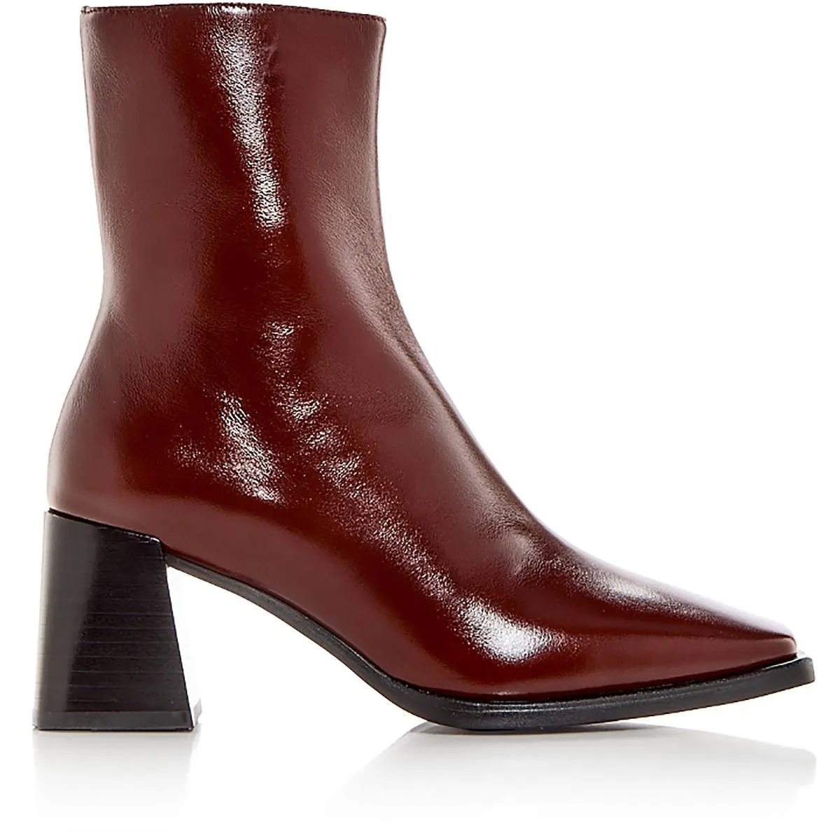 SHERPAL2 Womens Zipper Leather Ankle Boots