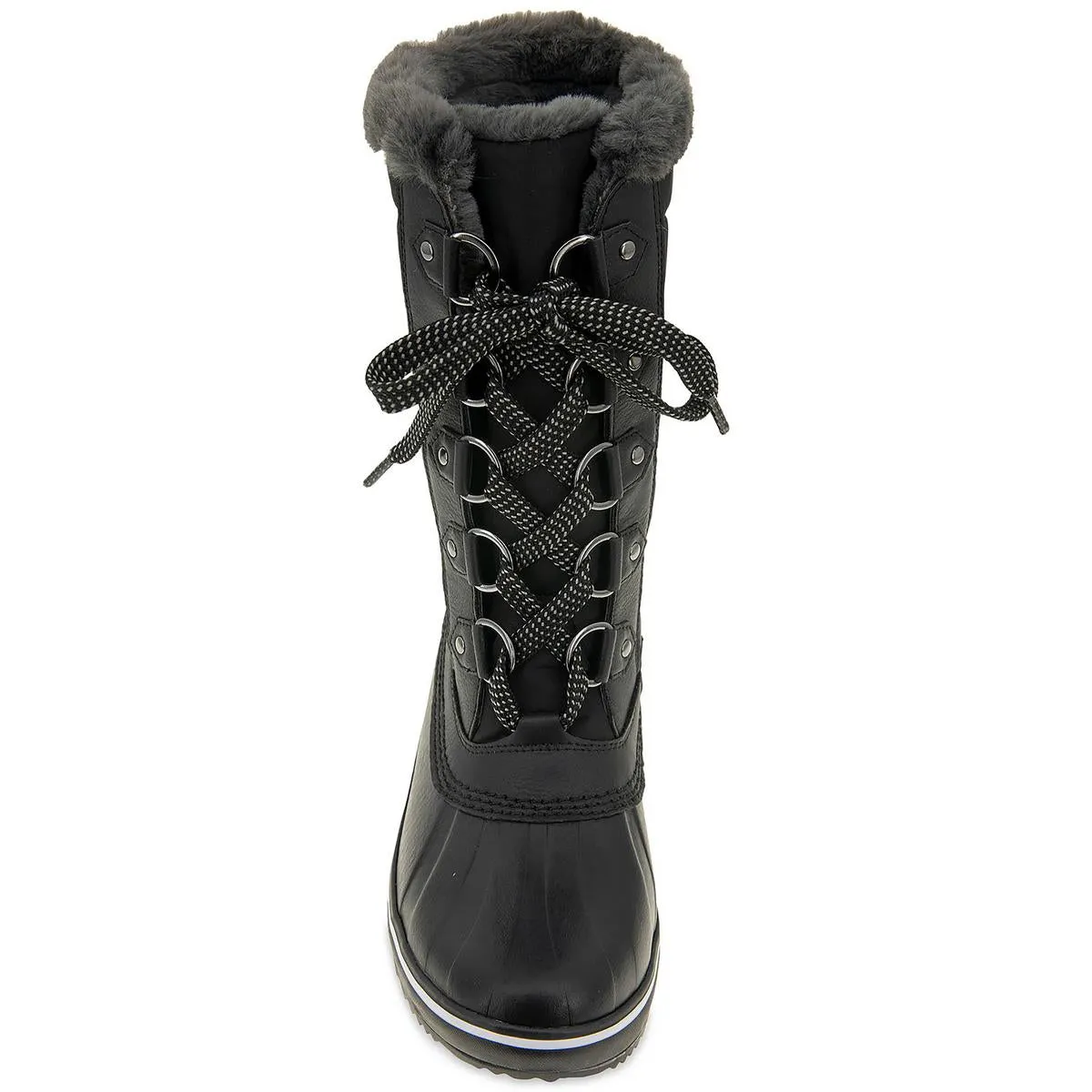 Siberia Womens Faux Leather Faux Fur Winter & Snow Boots