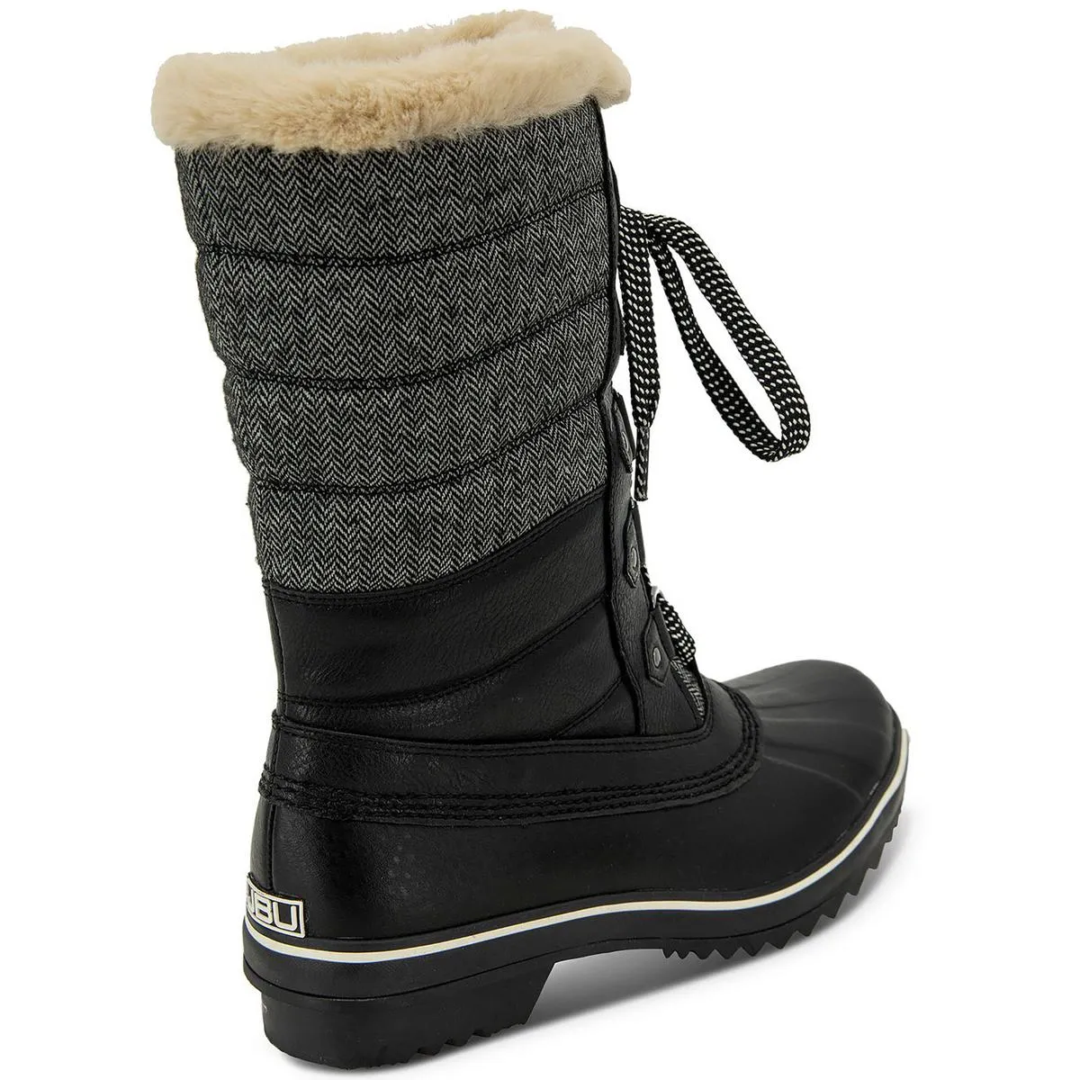 Siberia  Womens Faux Leather Lace-Up Winter & Snow Boots