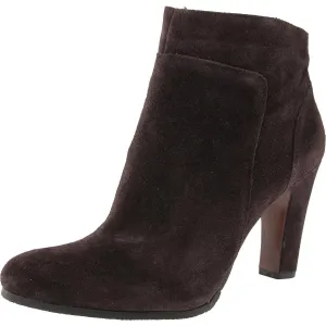 Sierra Womens Zipper Faux Suede Ankle Boots