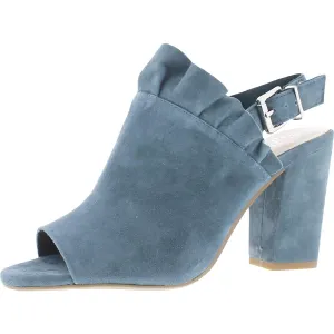 Sightseeing Womens Leather Peep Toe Mules