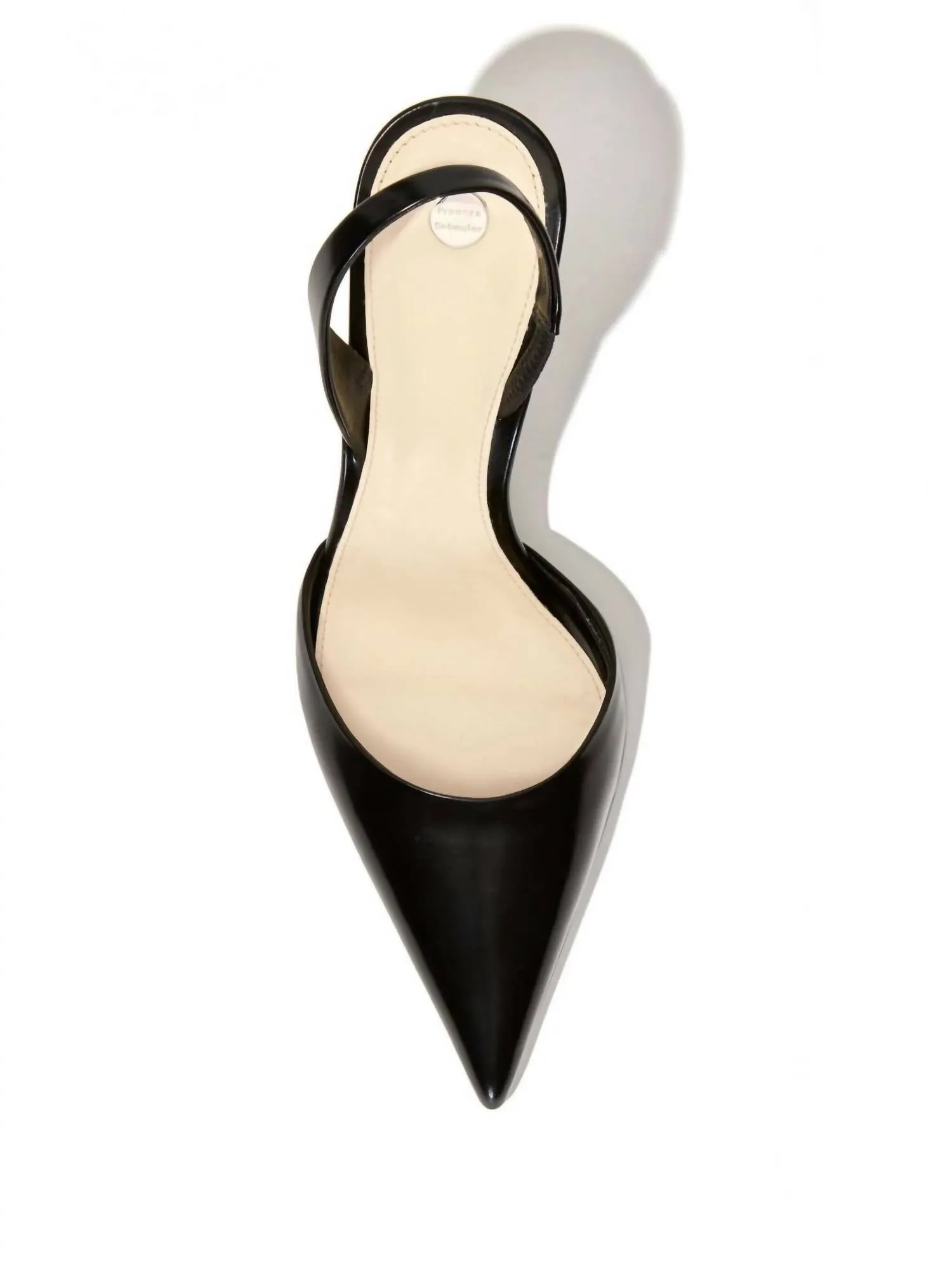 Slash Slingback Pumps In Spazzolato Leather In Black