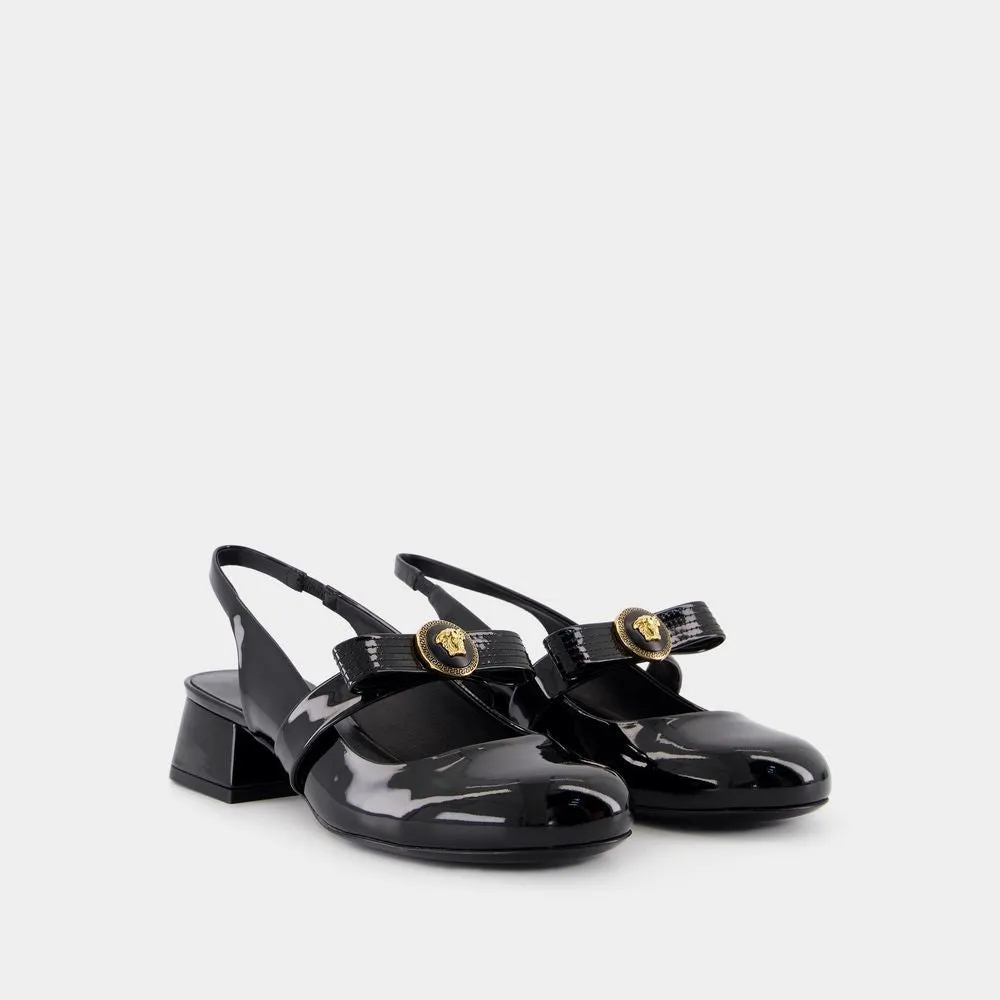Sligback Gianni Ribbon - Leather - Black