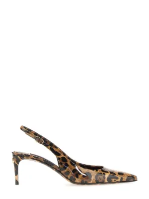 Sling Back With Spotted Print
