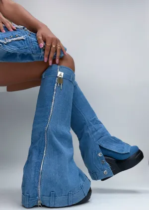 SMARTY PANTS - BLUE DENIM