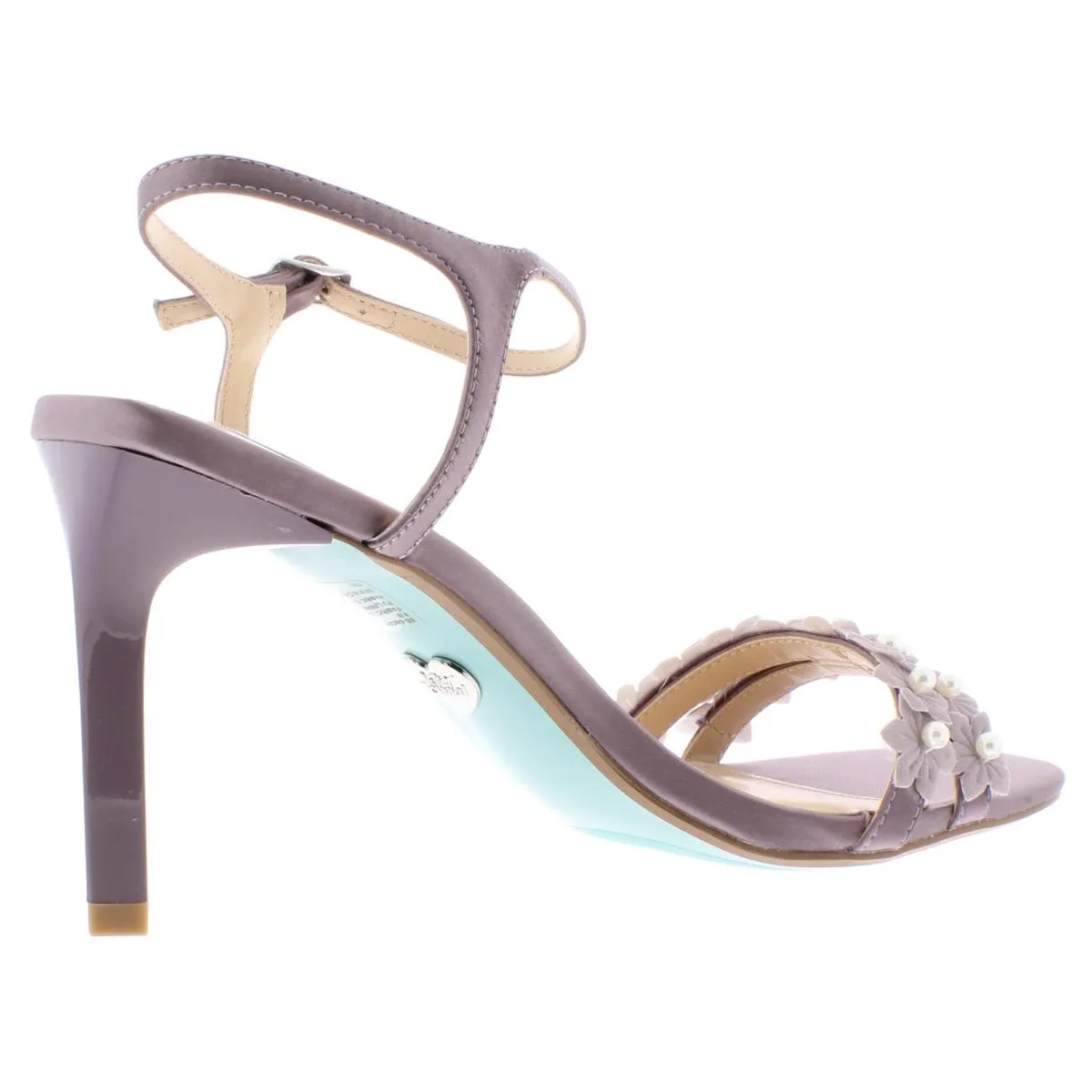 Snow Womens Flowers Bridal Dress Heels