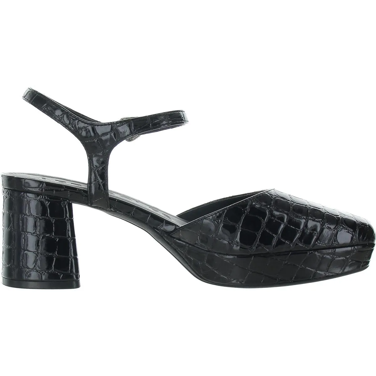 SOIR Womens Pattern Man Made Ankle Strap