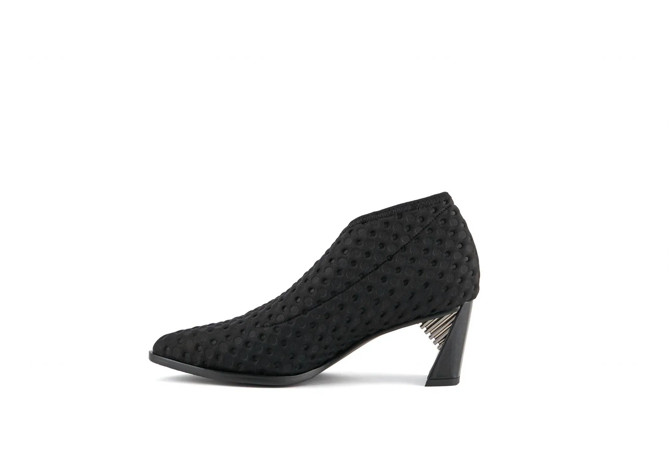 Sonar Fold Mid Heel In Black
