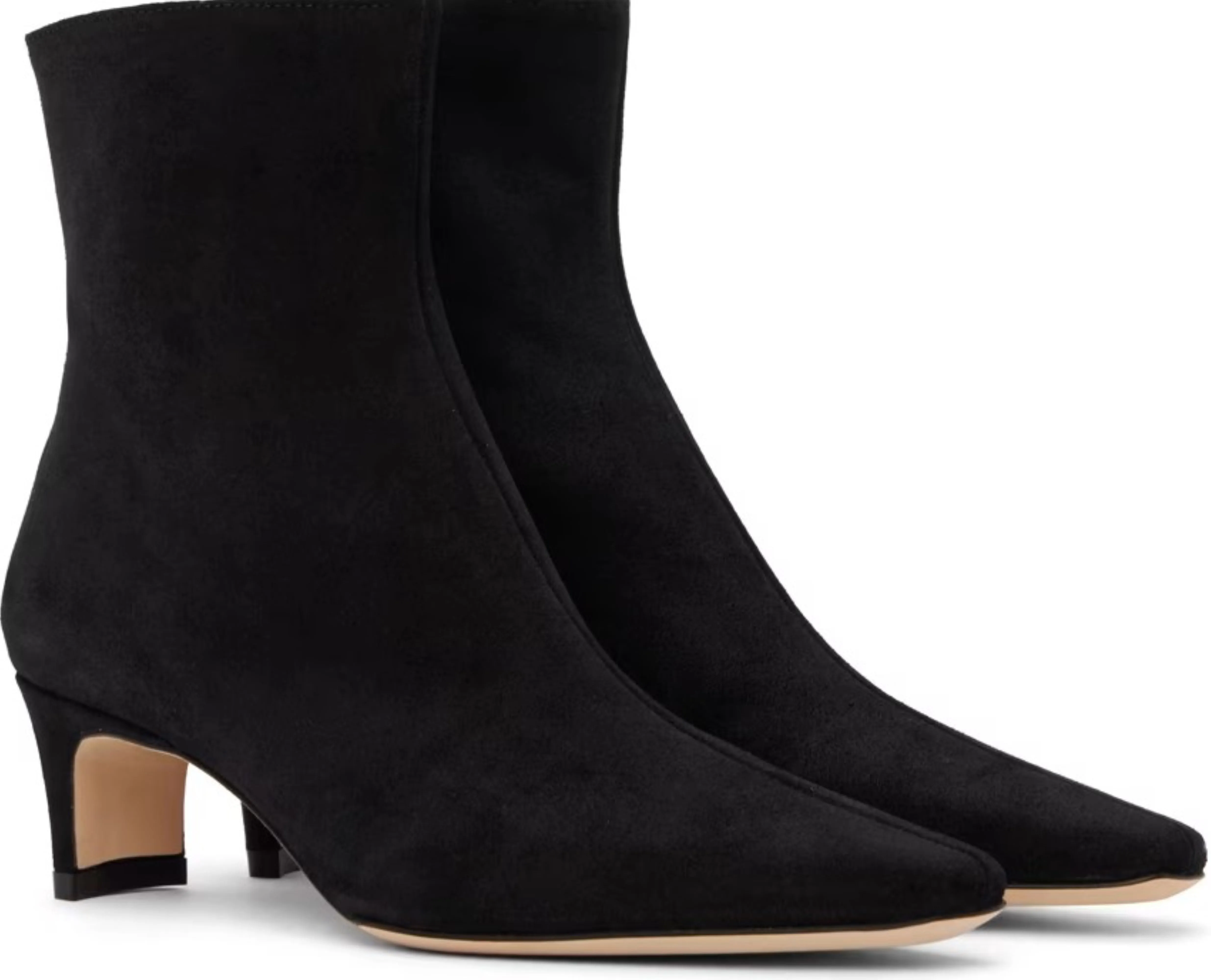 Staud Black Wally Ankle-high suede boots