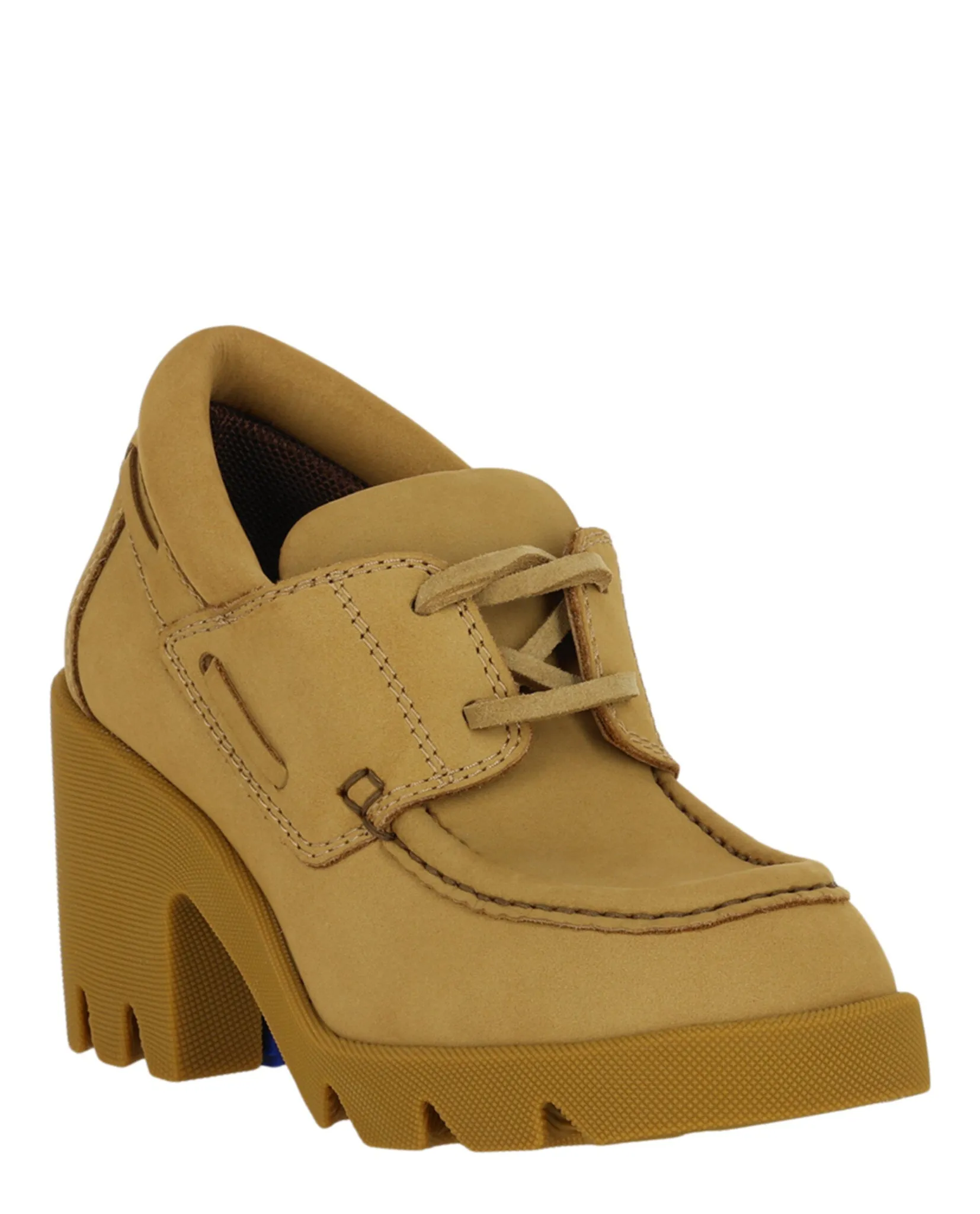 Stride Leather Heeled Loafers