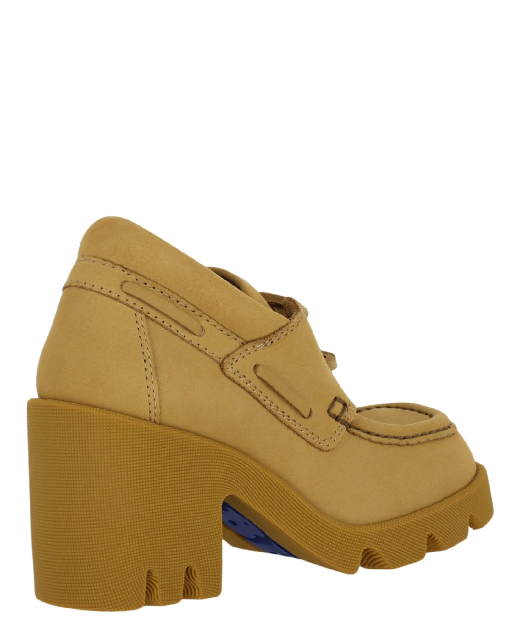 Stride Leather Heeled Loafers