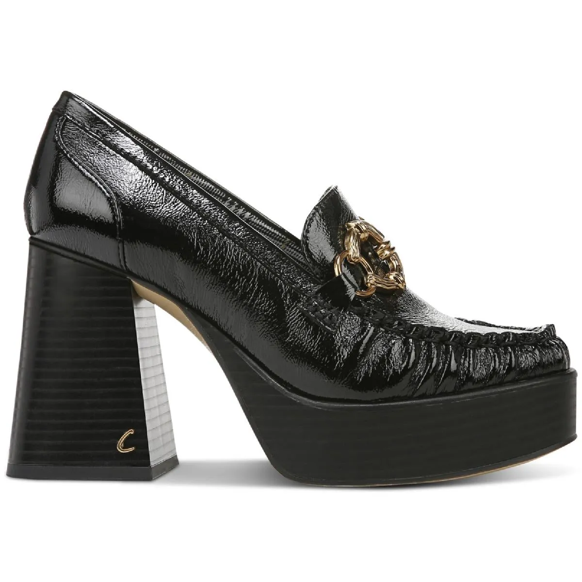 Susie Womens Loafer Platform Heels