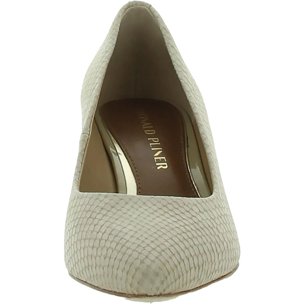 Suzette Womens Leather Pointed Toe Block Heels