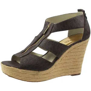 SV14K Womens Pattern Manmade Wedge Heels